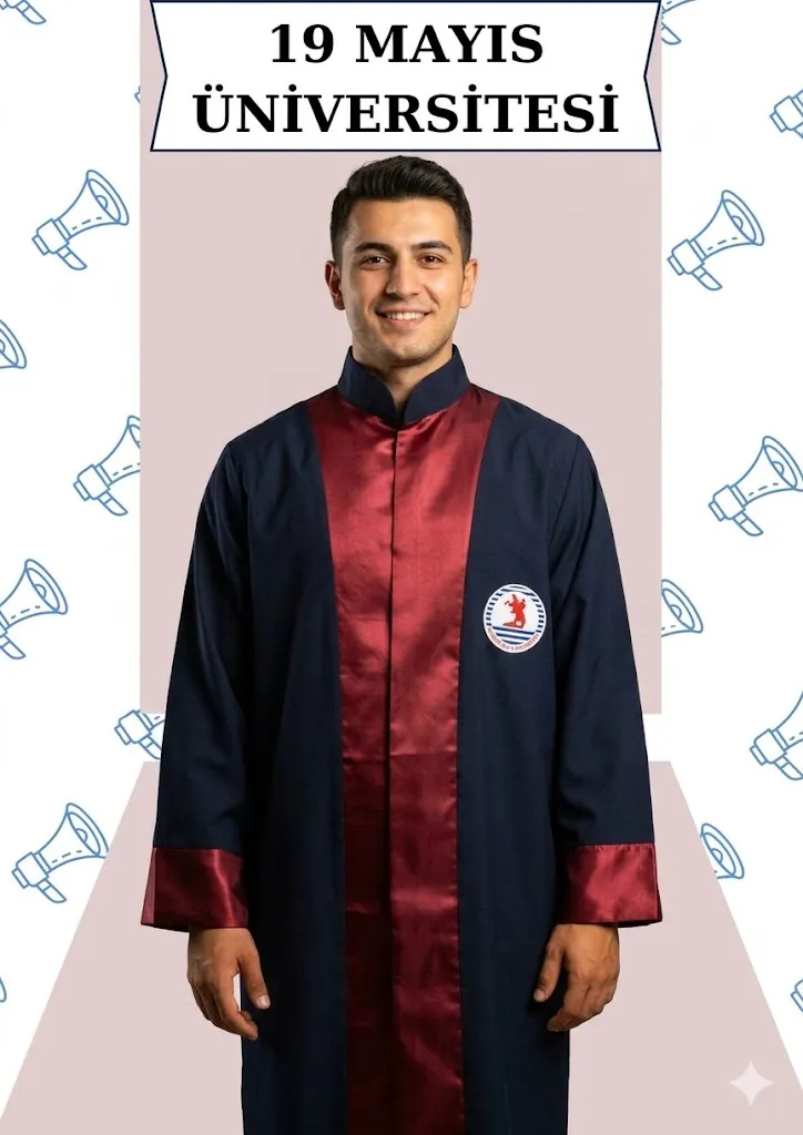 Samsun 19 Mayıs Üniversitesi Cübbesi - Mezuniyet.Net