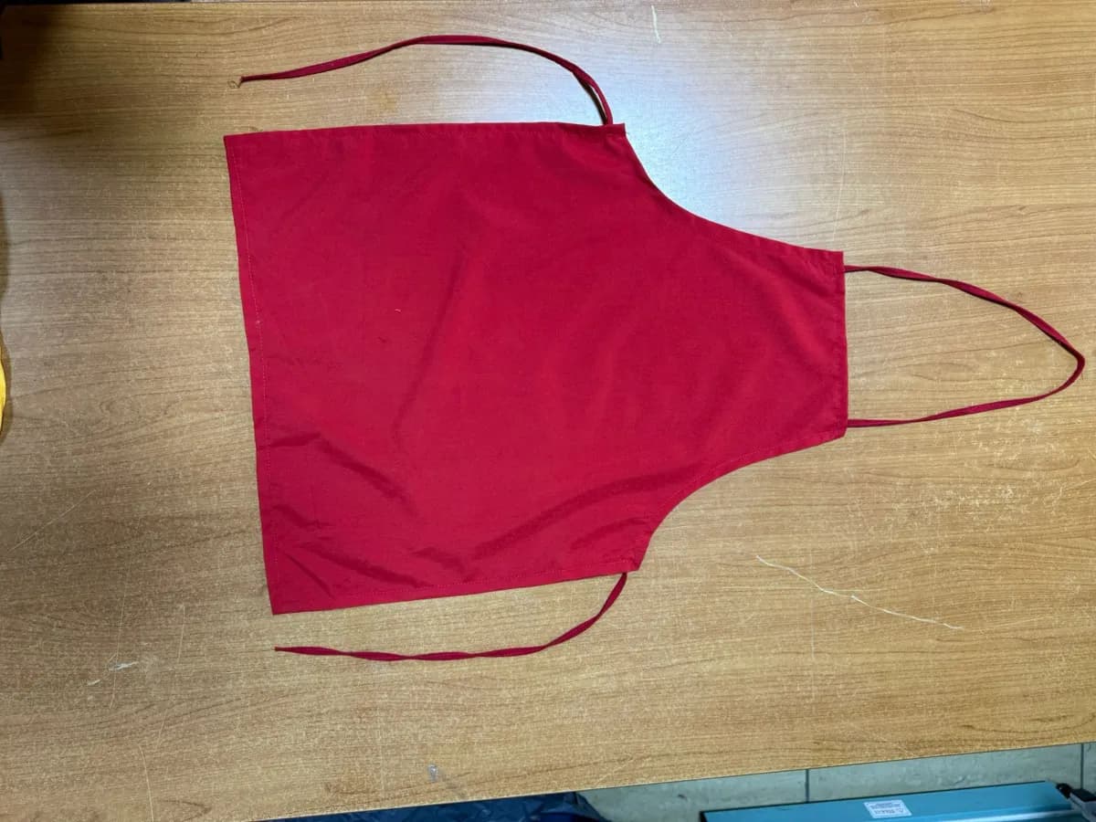 Anaokulu Aşçı Önlüğü - Anaokulu  Mutfak Önlüğü - Kırmızı