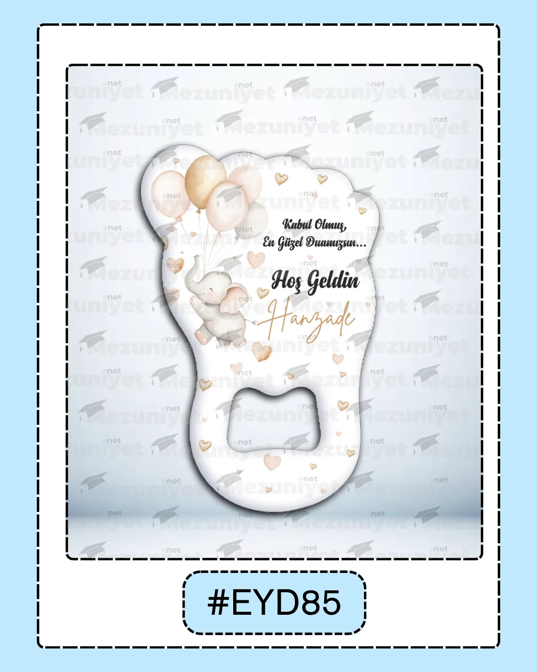 Erkek Yeni Doğan Magnetleri - EYD85 - Mezuniyet.Net