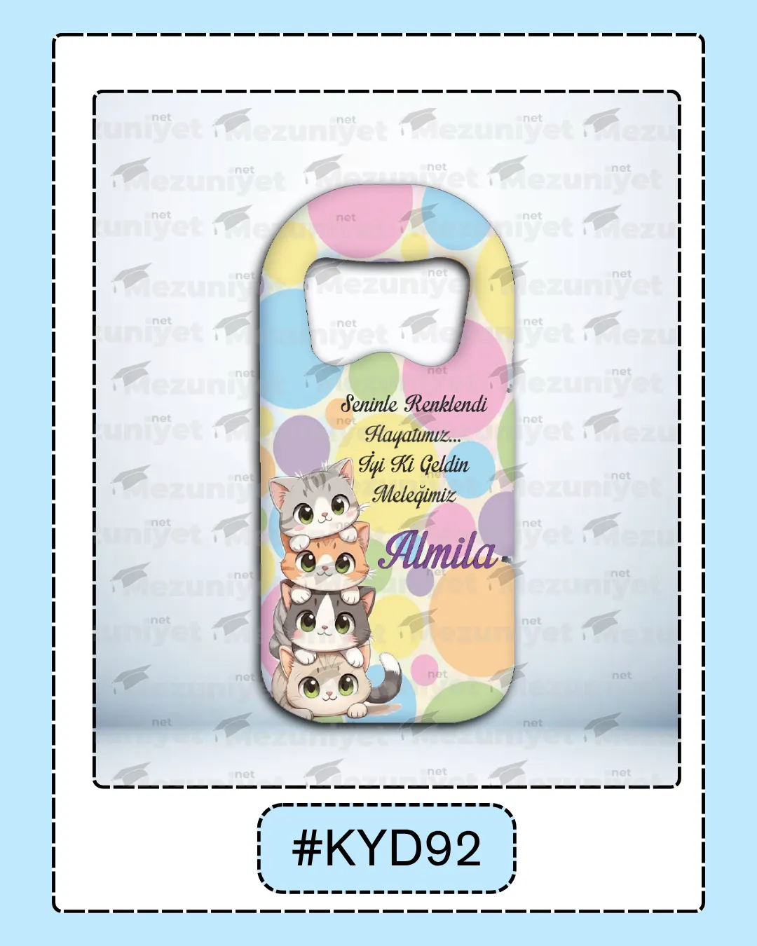 Kız Yeni Doğan Magnet Modeli - KYD92 - Mezuniyet.Net