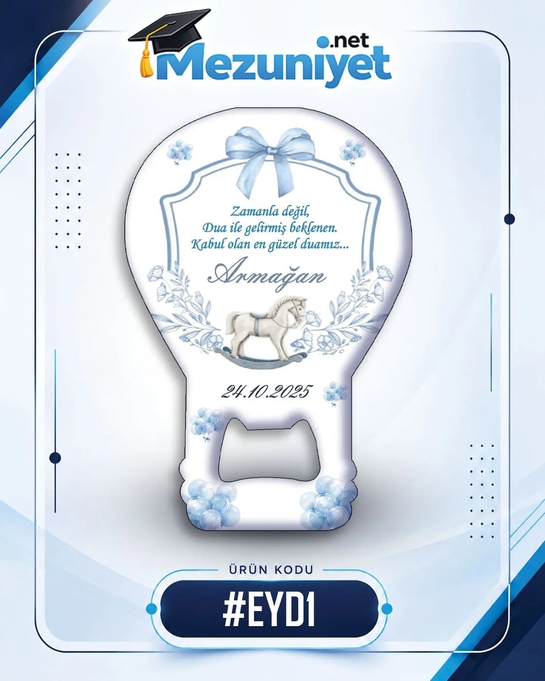 Erkek Yeni Doğan Magnetleri - EYD1 - Görsel 1