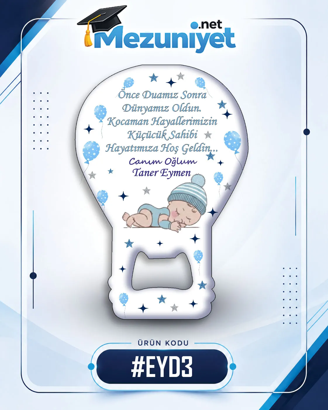 Erkek Yeni Doğan Magnetleri - EYD3 - Görsel 1