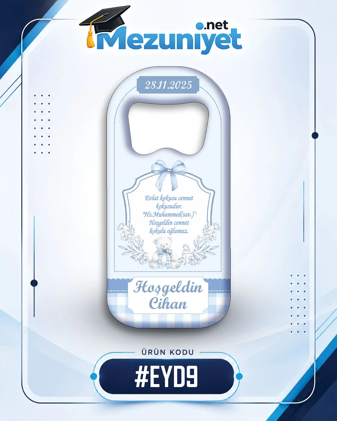 Erkek Yeni Doğan Magnetleri - EYD9 - Görsel 1
