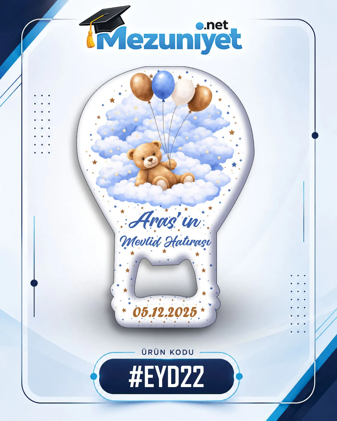 Erkek Yeni Doğan Magnetleri - EYD22 - Görsel 1