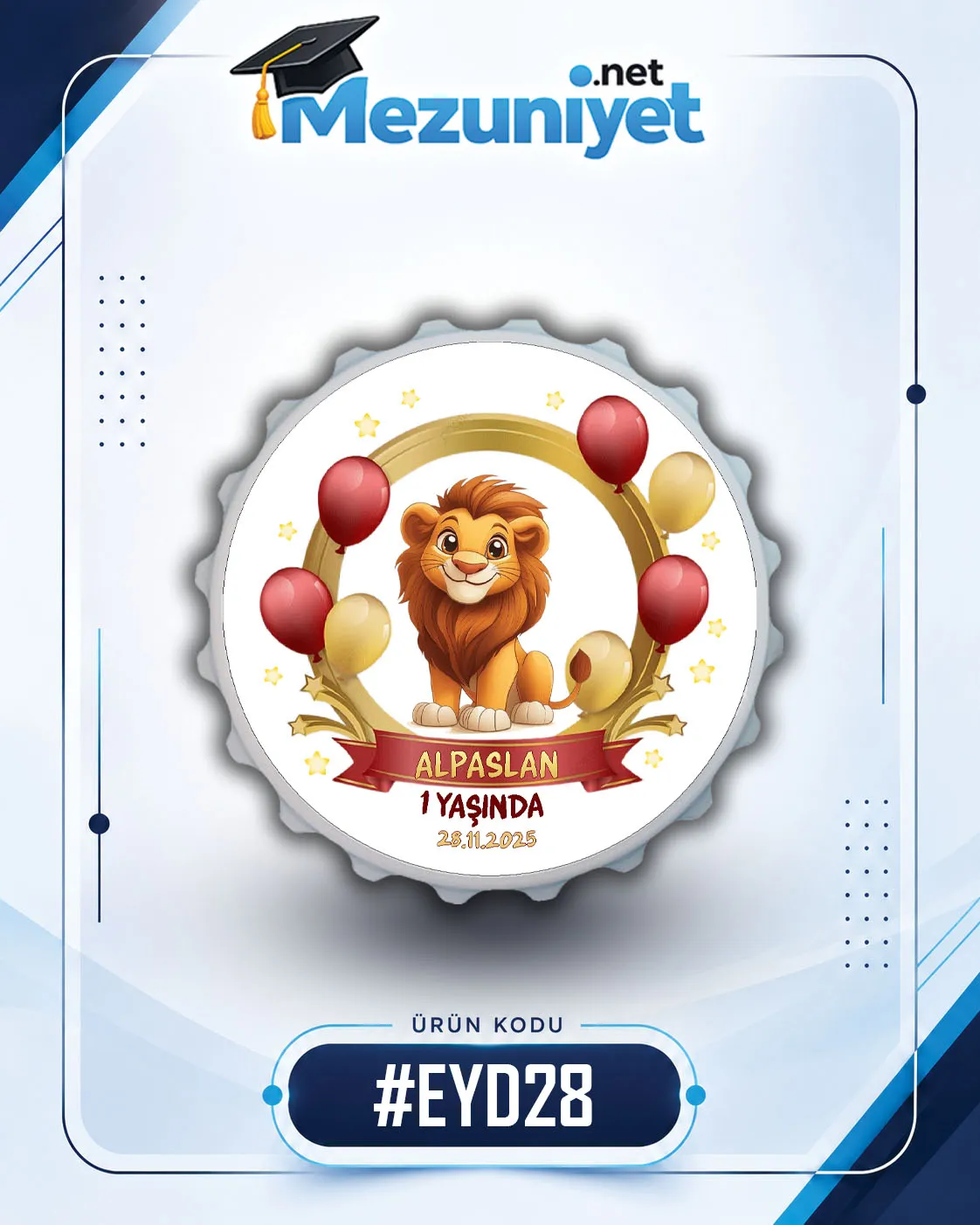 Erkek Yeni Doğan Magnetleri - EYD28 - Görsel 1