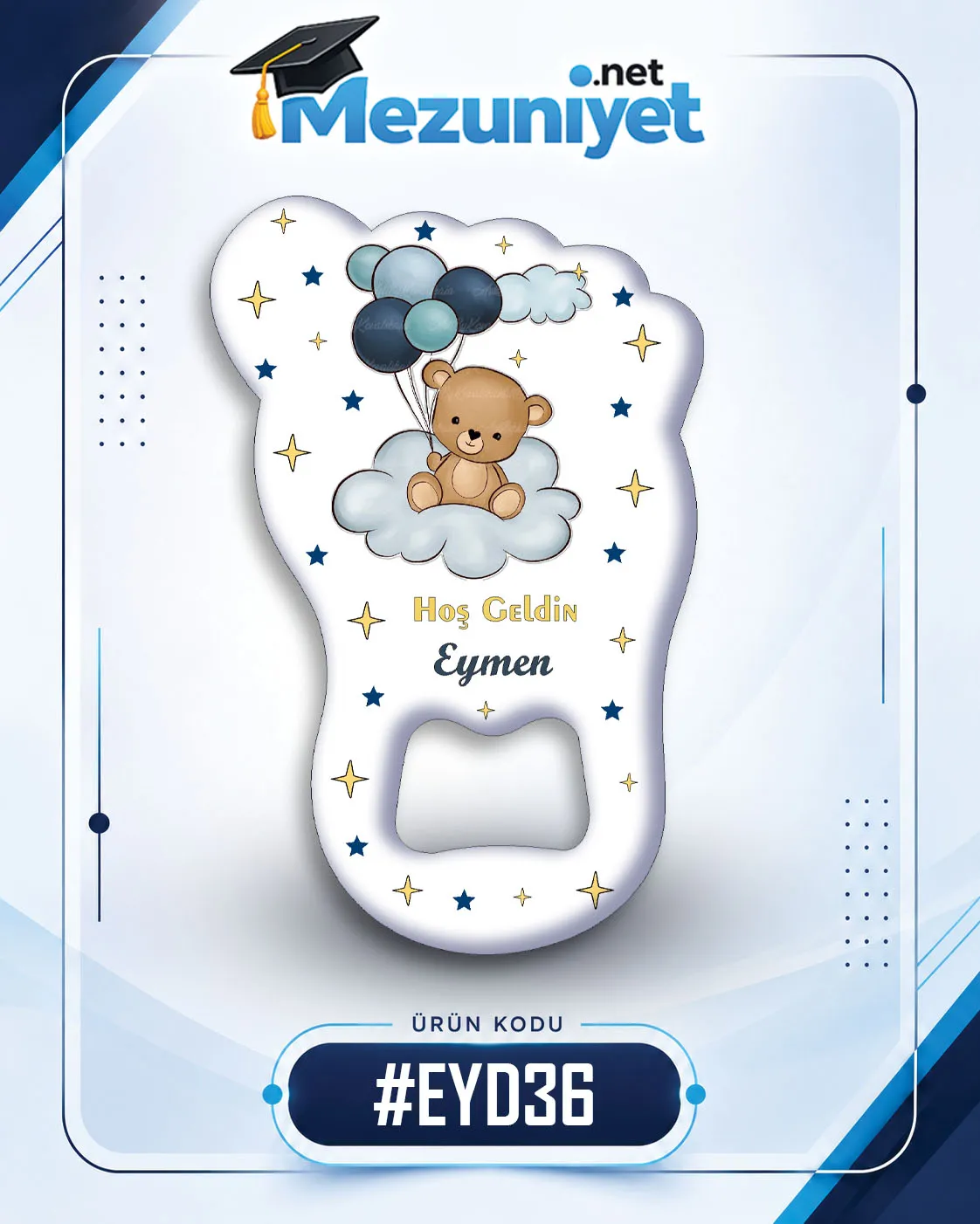 Erkek Yeni Doğan Magnetleri - EYD36 - Görsel 1
