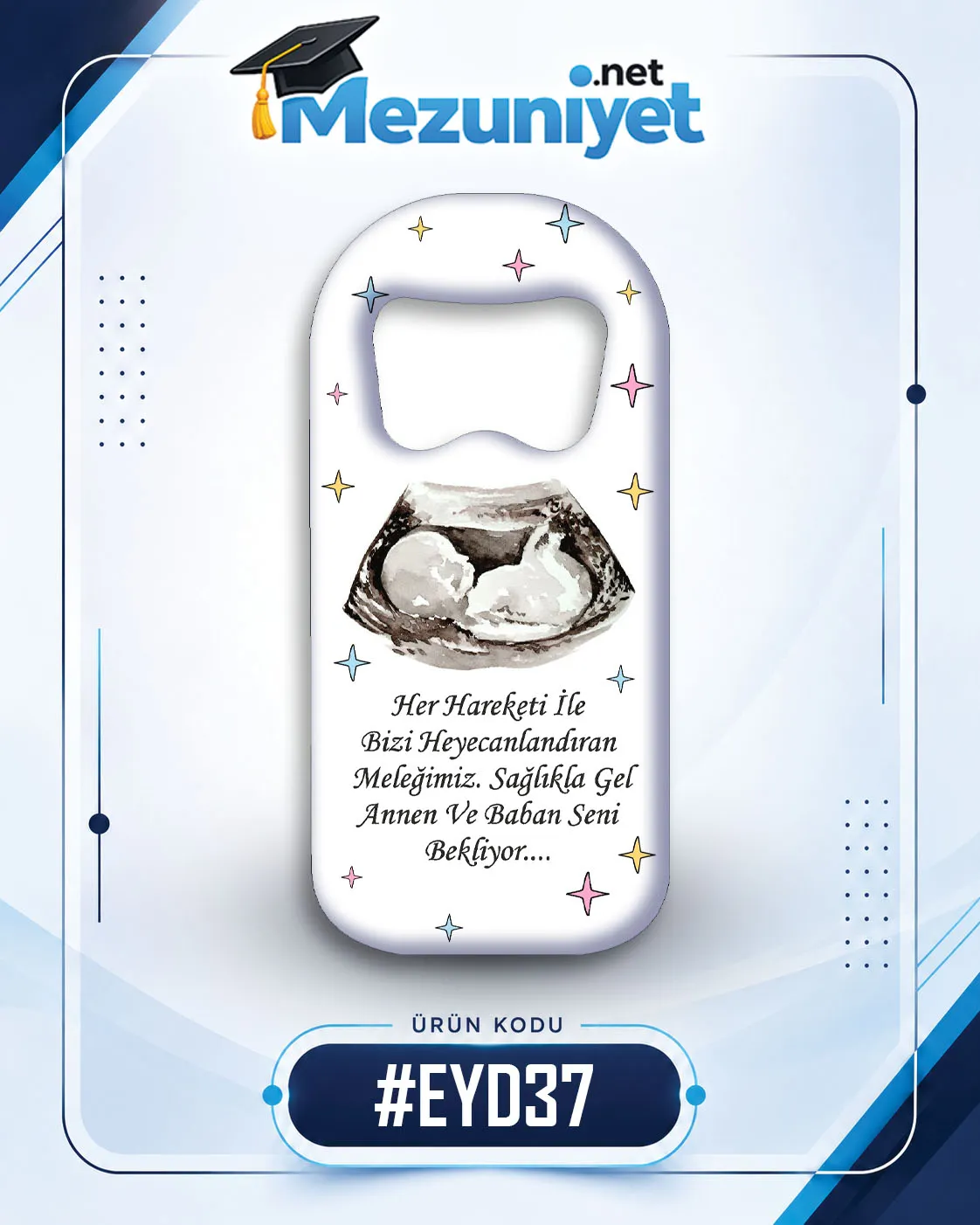 Erkek Yeni Doğan Magnetleri - EYD37 - Görsel 1