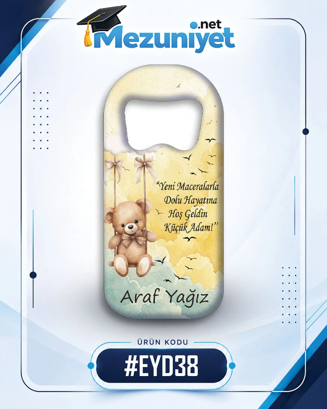 Erkek Yeni Doğan Magnetleri - EYD38 - Görsel 1