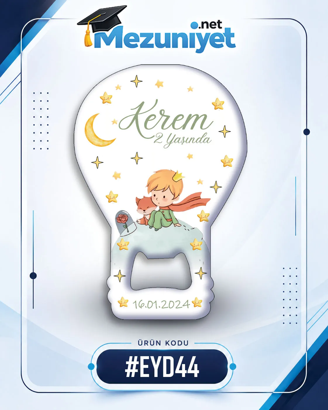 Erkek Yeni Doğan Magnetleri - EYD44 - Görsel 1