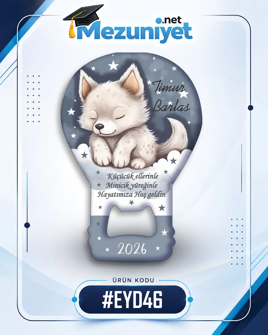 Erkek Yeni Doğan Magnetleri - EYD46 - Görsel 1