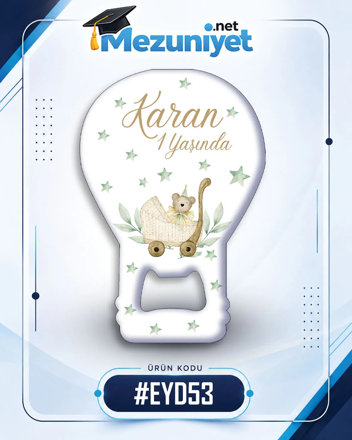 Erkek Yeni Doğan Magnetleri - EYD53 - Görsel 1