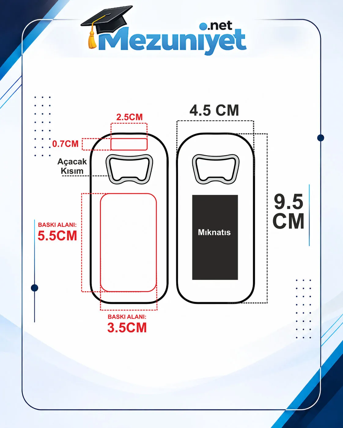 Erkek Diş Çıktı Magnetleri - DÇE8 - Görsel 2