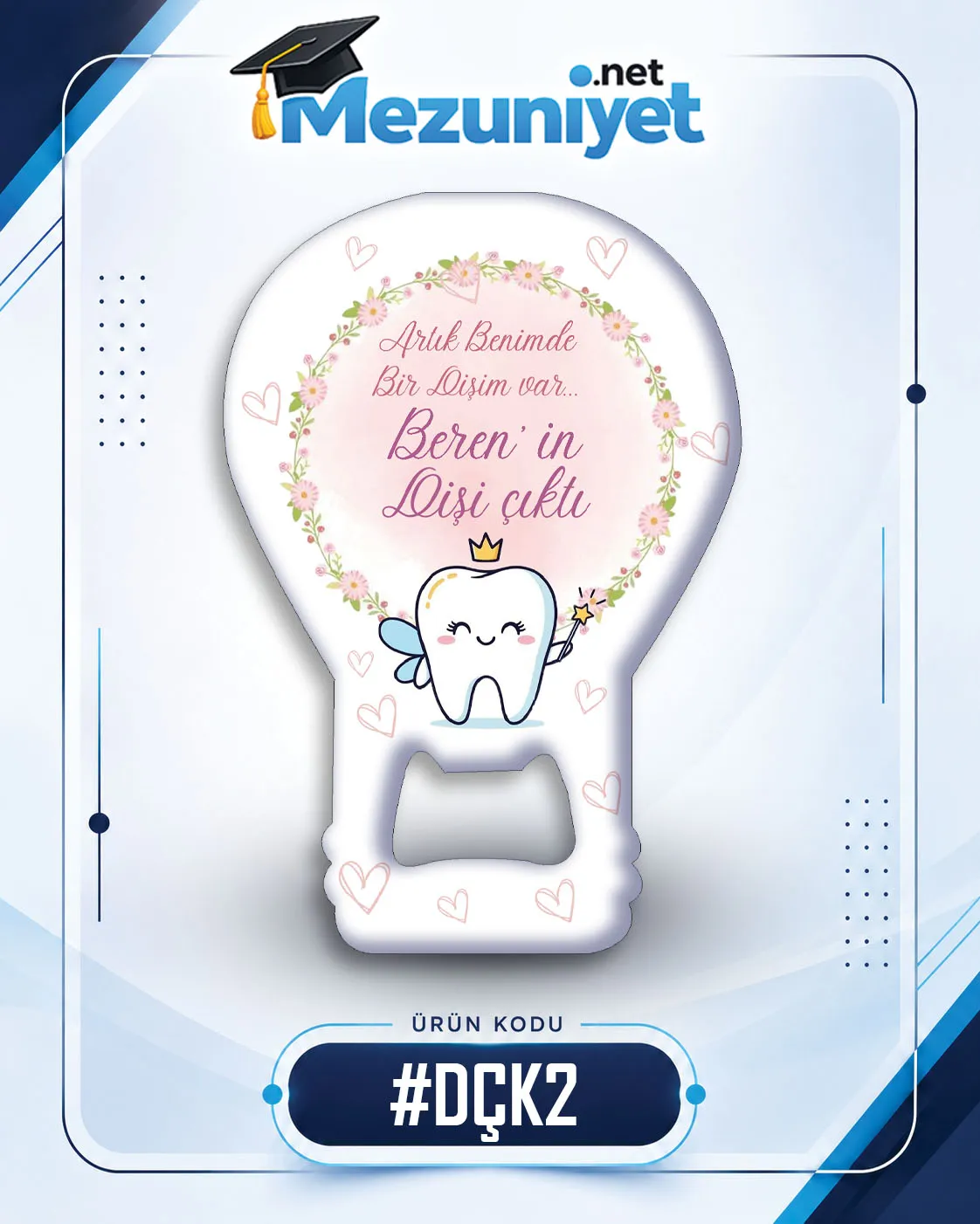 Kız Diş Çıktı Magnetleri - DÇK2 - Görsel 1