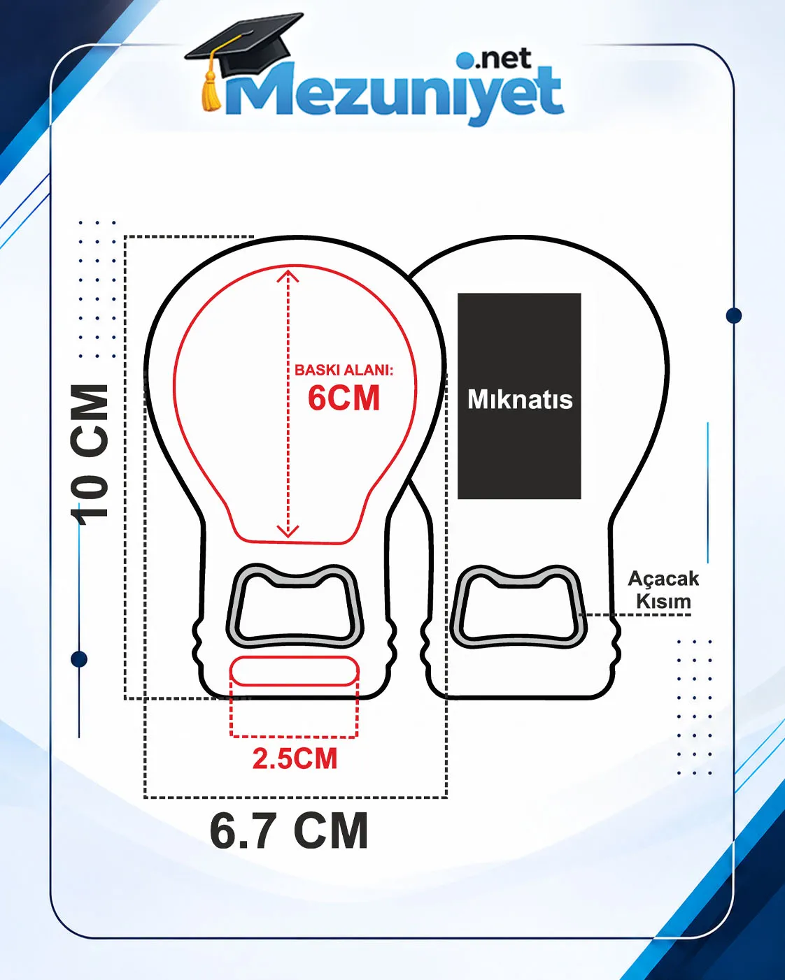 Kız Diş Çıktı Magnetleri - DÇK2 - Görsel 2