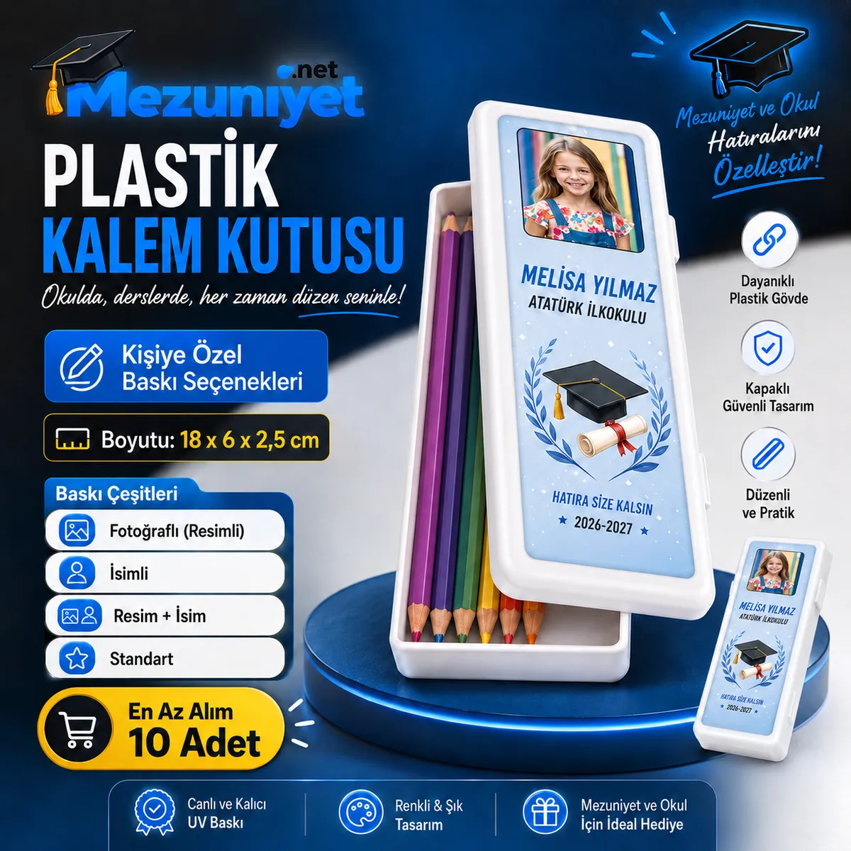 Plastik Kalem Kutusu - Görsel 2