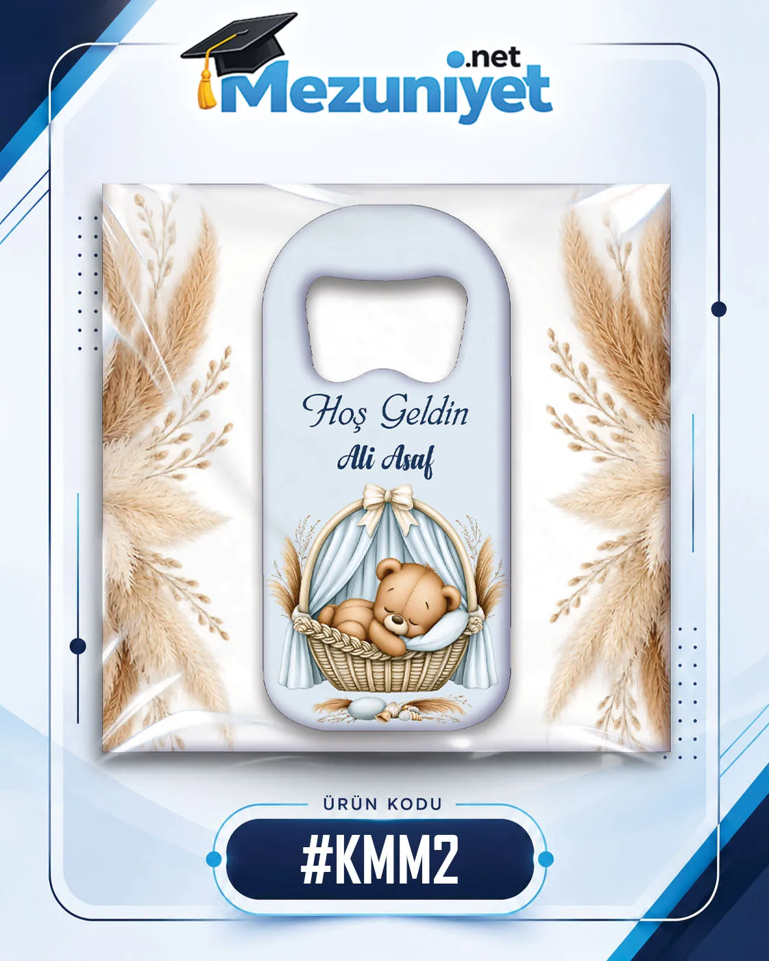 Kart ve Jelatinli Magnet - KMM2 (10x10CM) - Mezuniyet.Net