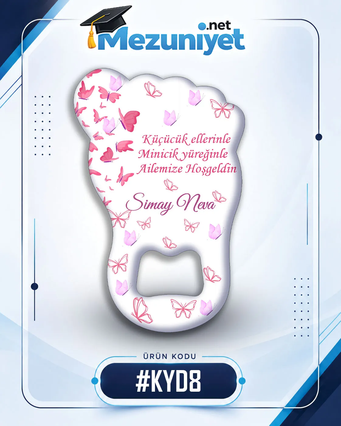 Kız Yeni Doğan Magnetleri - KYD8 - Mezuniyet.Net