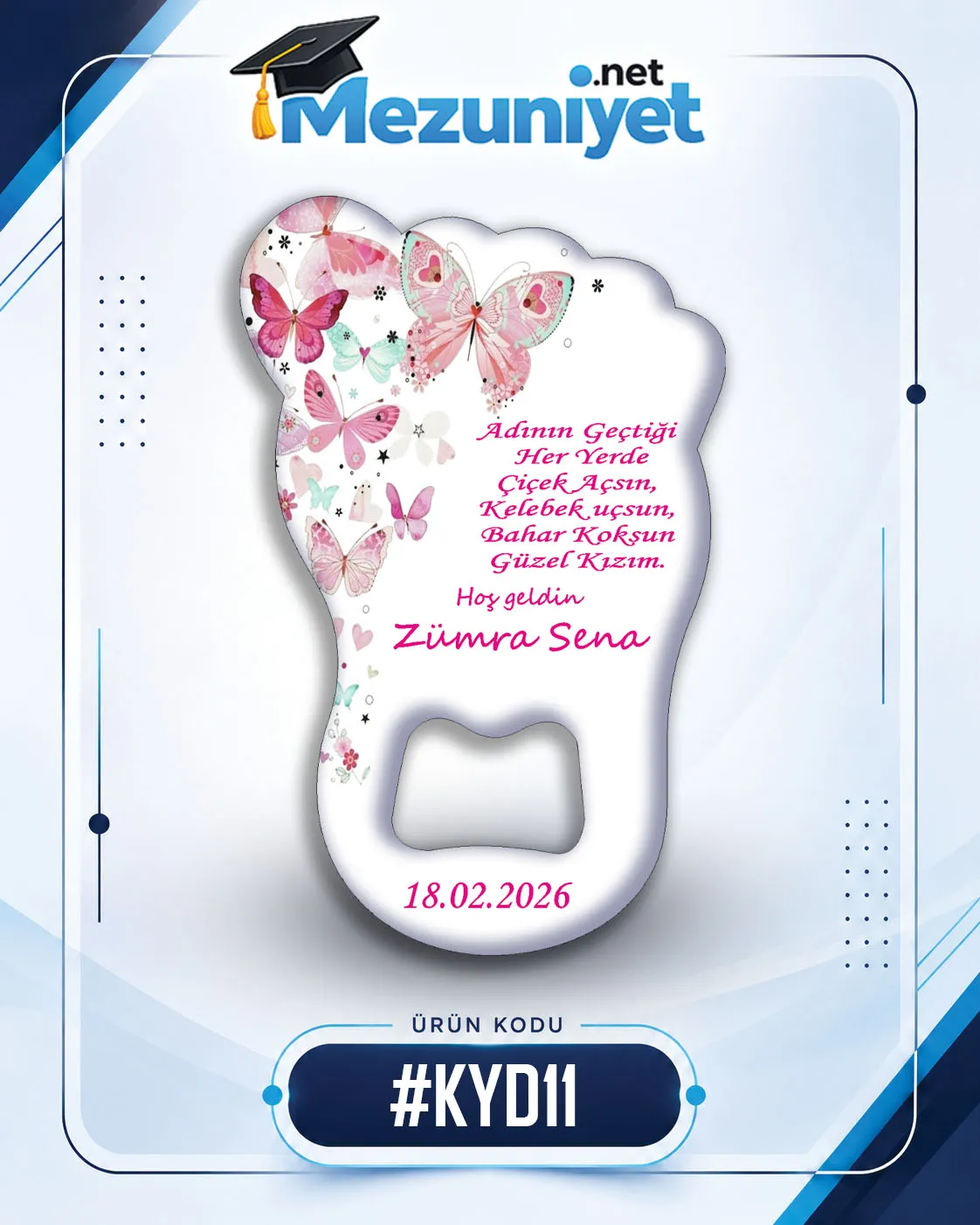 Kız Yeni Doğan Magnetleri - KYD11 - Mezuniyet.Net