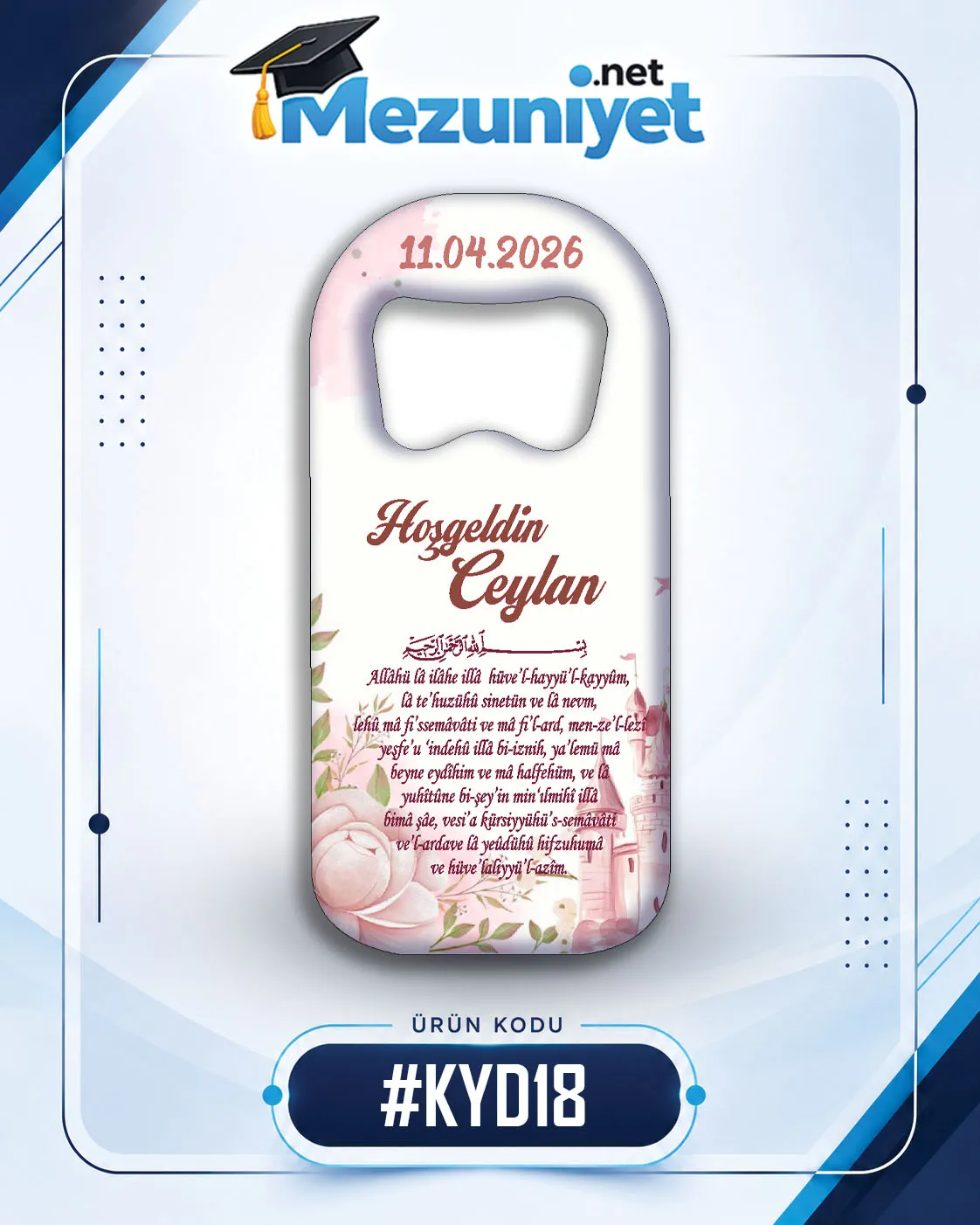 Kız Yeni Doğan Magnetleri - KYD18 - Mezuniyet.Net