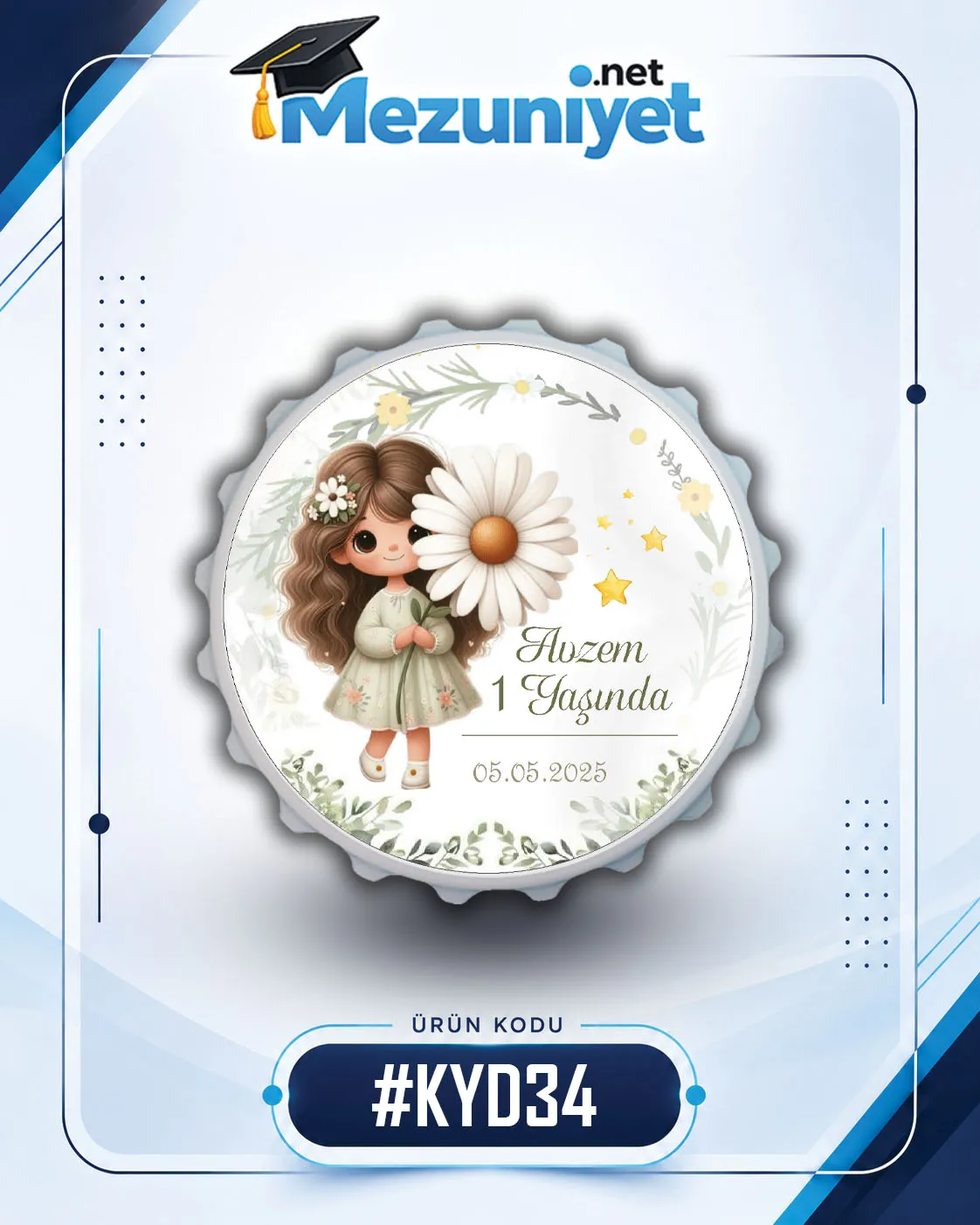 Kız Yeni Doğan Magnetleri - KYD34 - Mezuniyet.Net