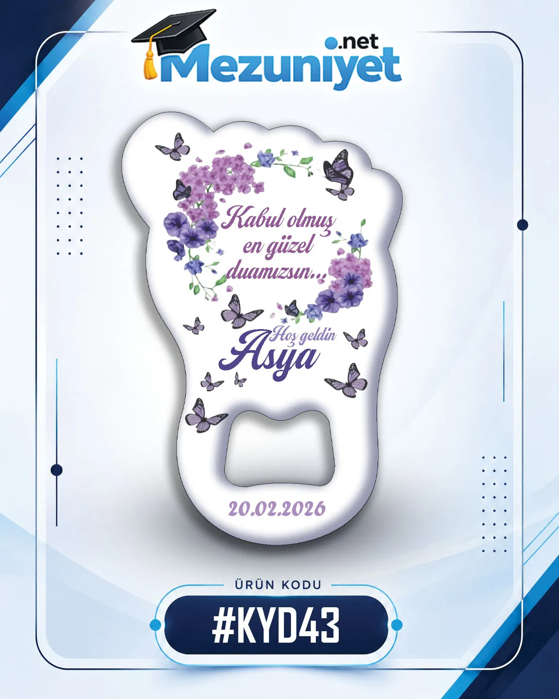 Kız Yeni Doğan Magnetleri - KYD43 - Mezuniyet.Net
