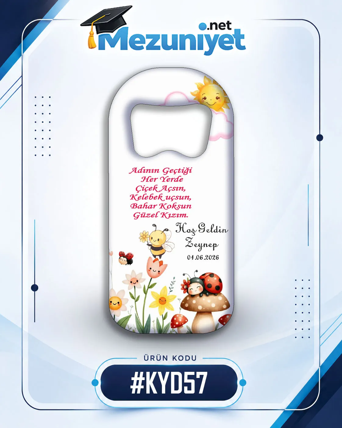 Kız Yeni Doğan Magnetleri - KYD57 - Mezuniyet.Net