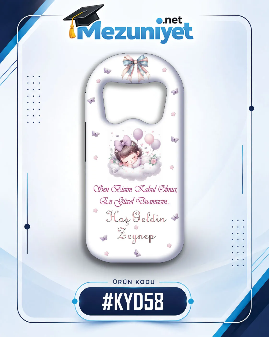 Kız Yeni Doğan Magnetleri - KYD58 - Mezuniyet.Net