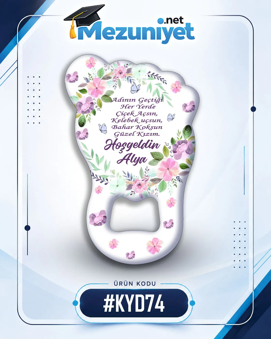 Kız Yeni Doğan Magnetleri - KYD74 - Mezuniyet.Net
