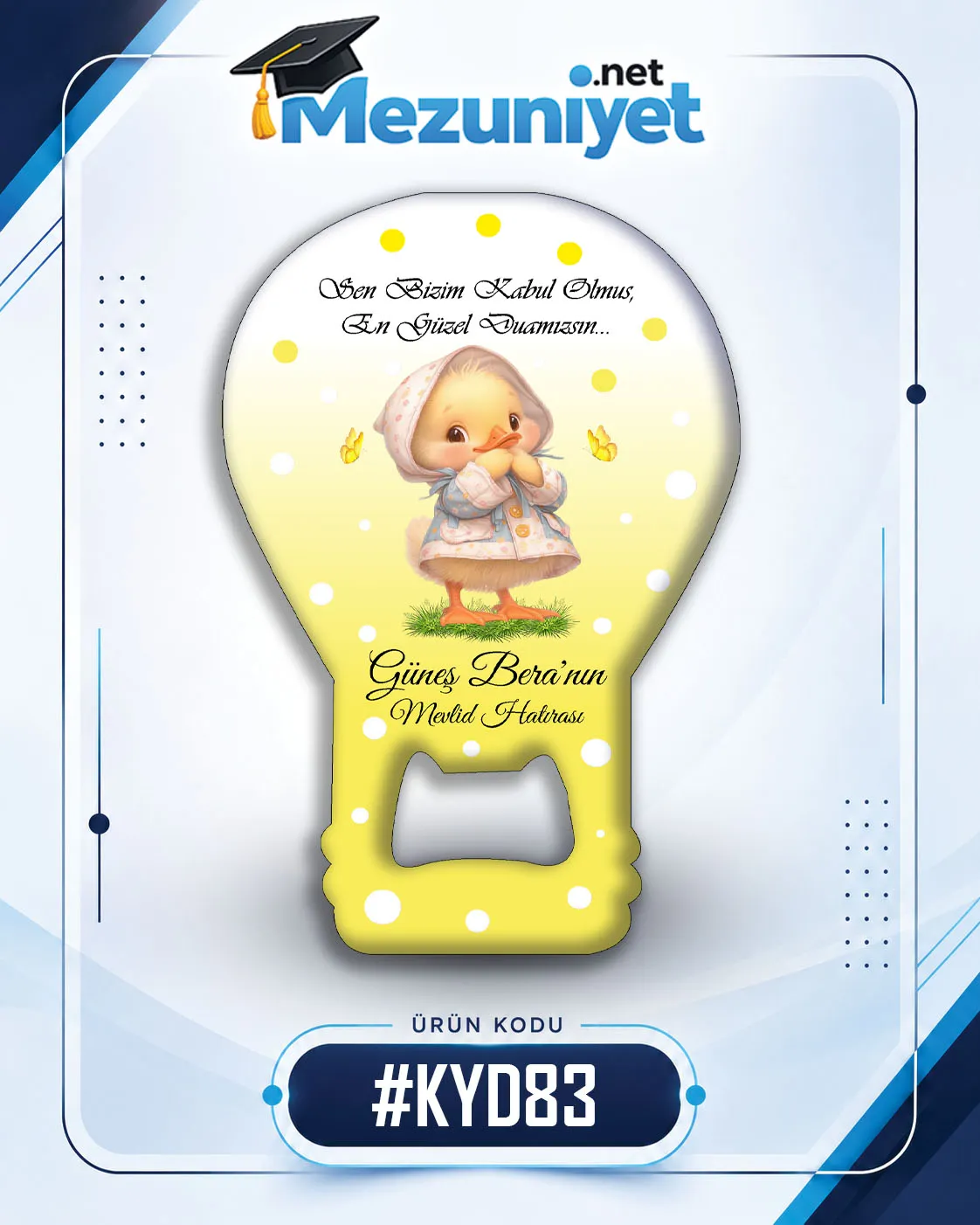 Kız Yeni Doğan Magnetleri - KYD83 - Mezuniyet.Net