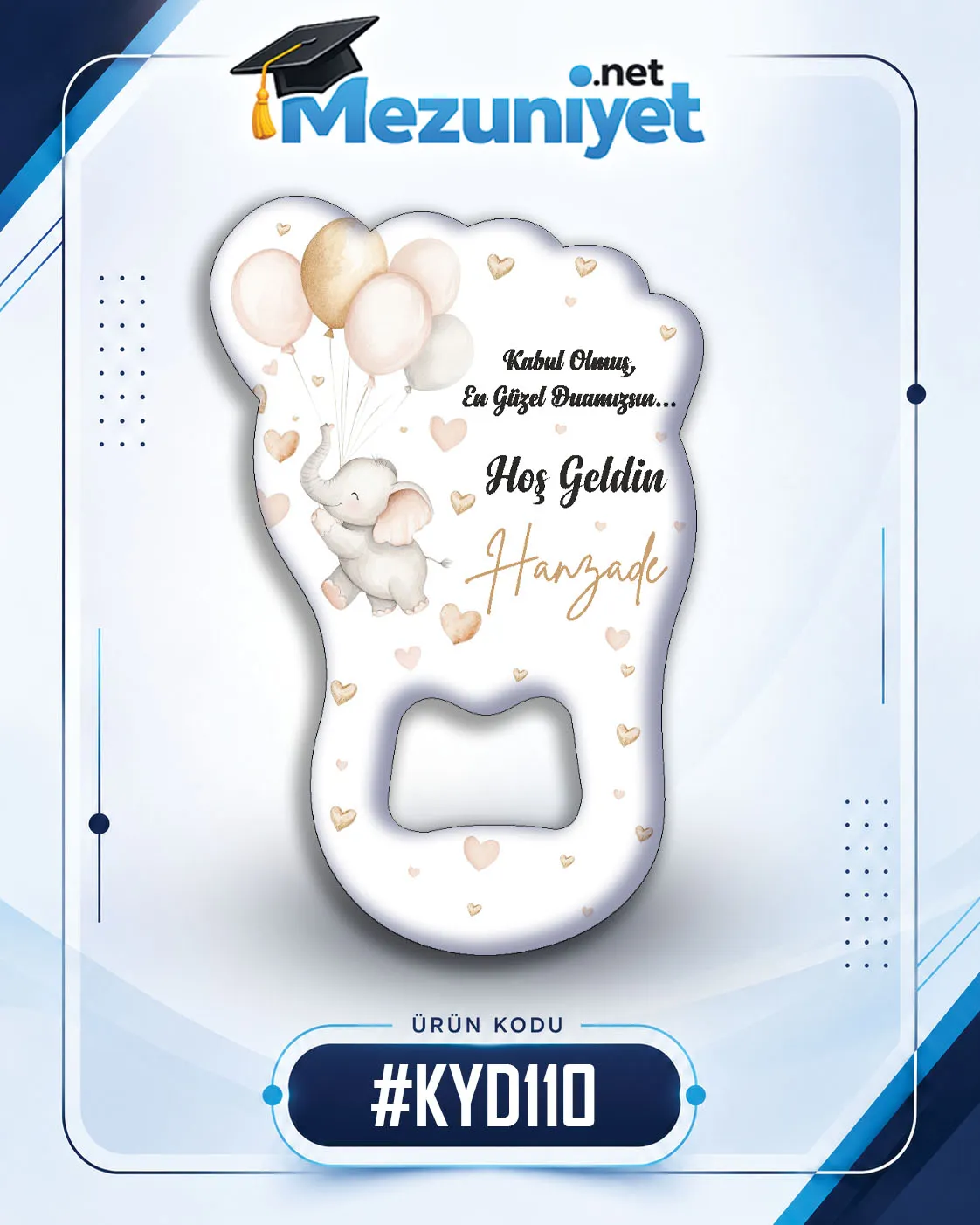 Kız Yeni Doğan Magnetleri - KYD110 - Mezuniyet.Net