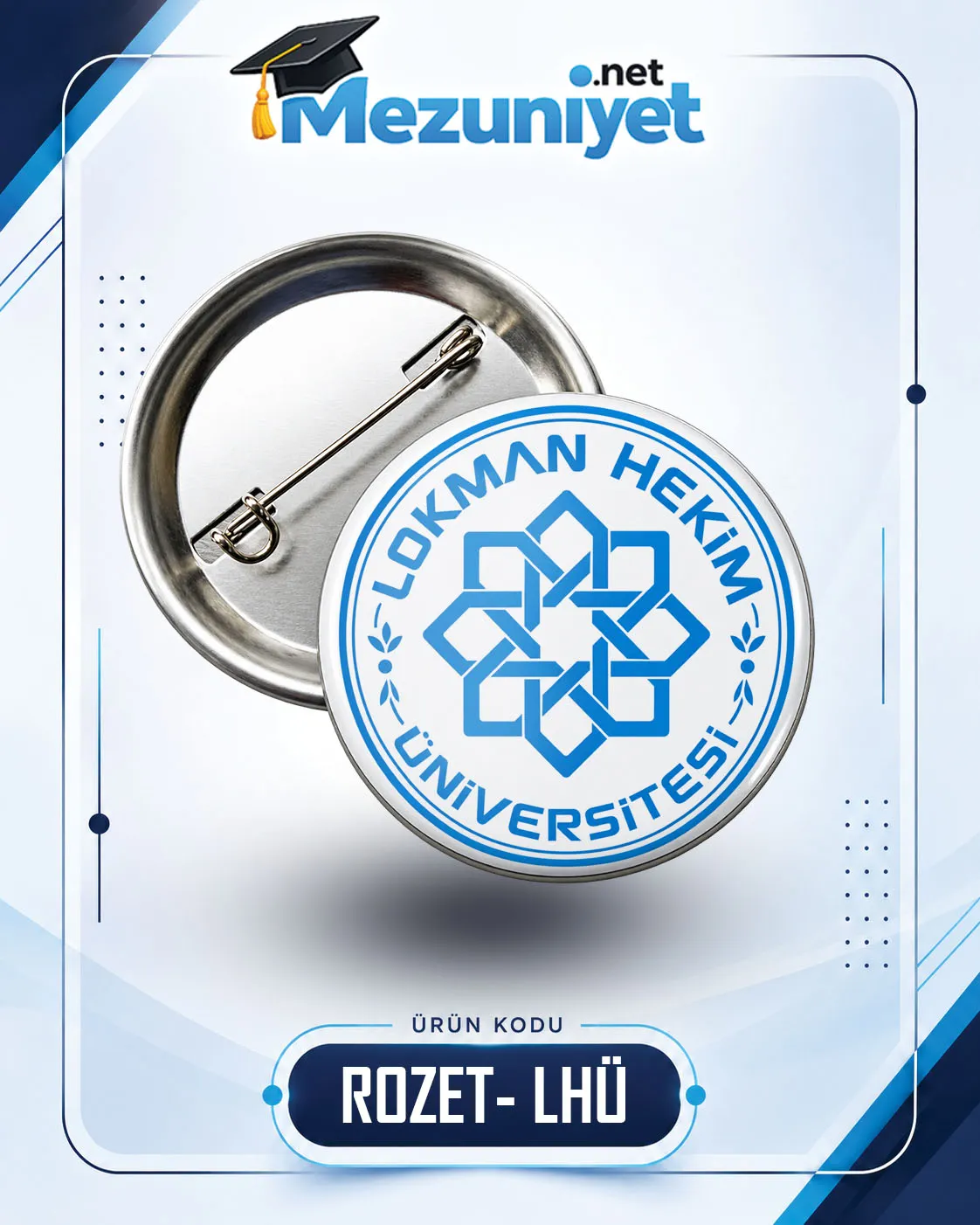 58mm Buton Rozet - LHÜ - Mezuniyet.Net