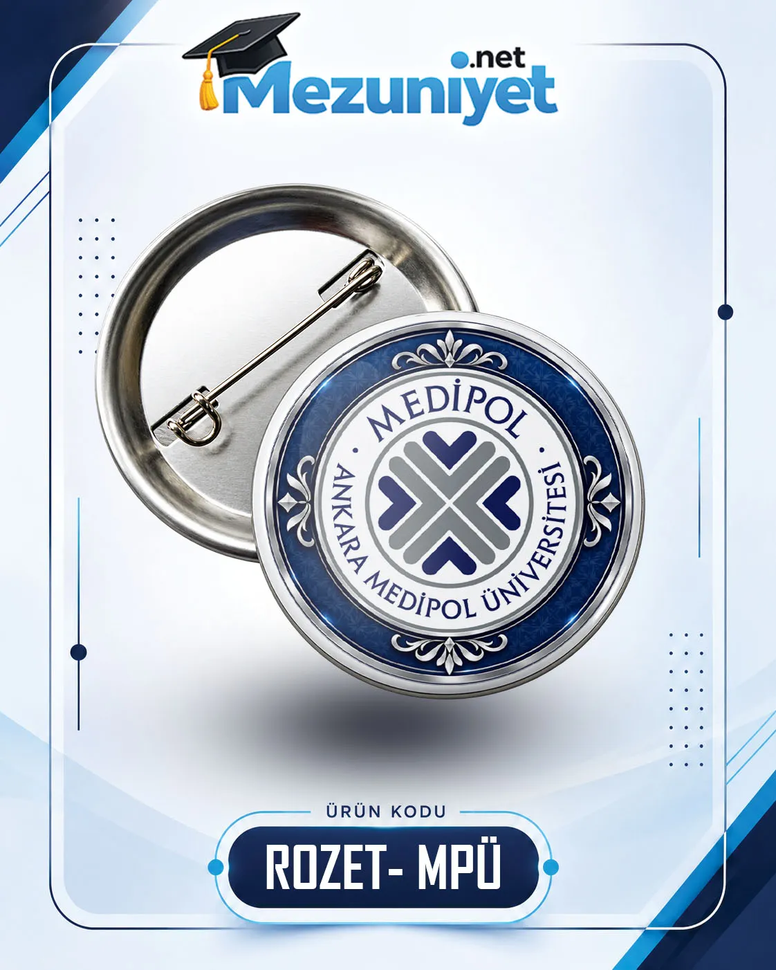58mm Buton Rozet - MPÜ - Mezuniyet.Net