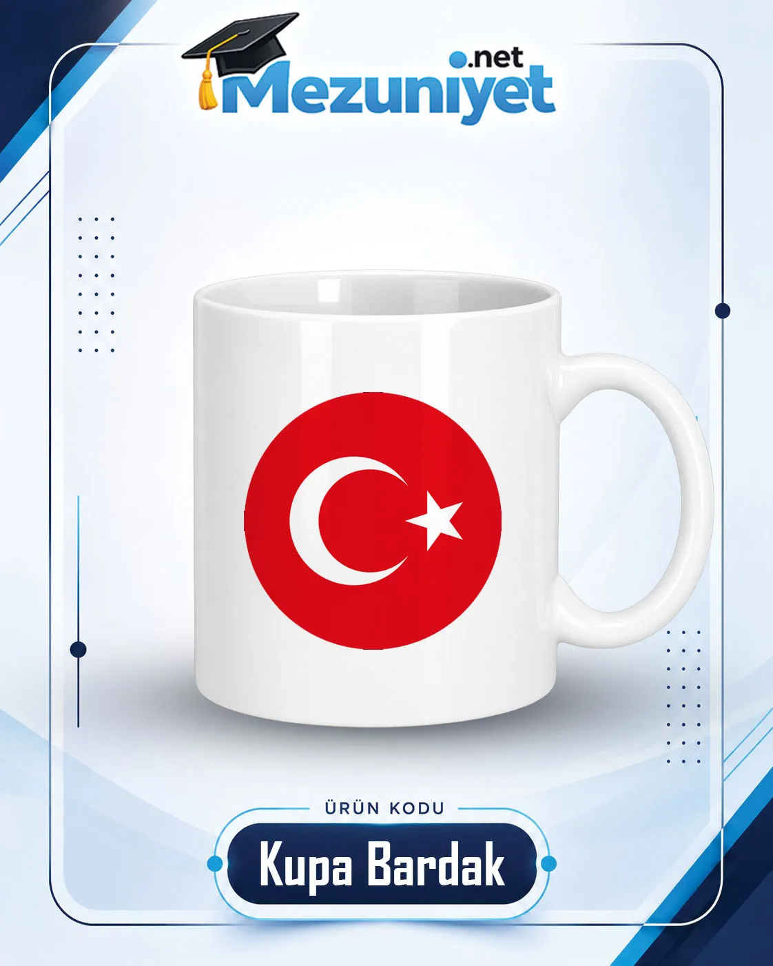 Kupa Bardak - Bayrak Baskılı - Mezuniyet.Net