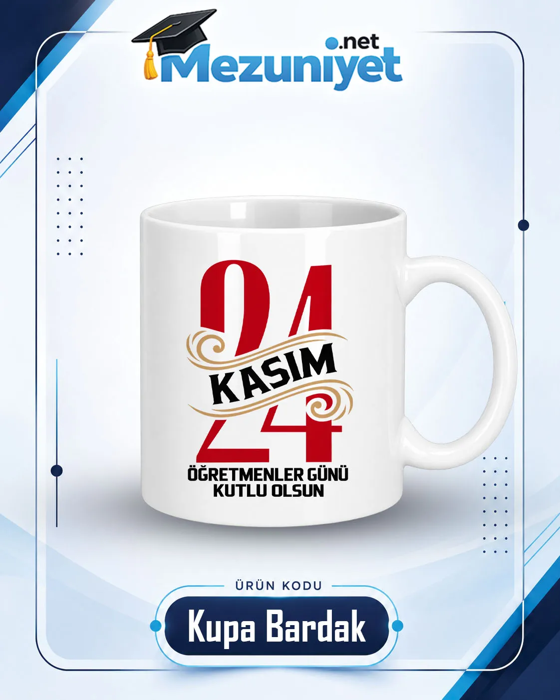 Kupa Bardak - Öğretmenler Günü Baskılı - Mezuniyet.Net