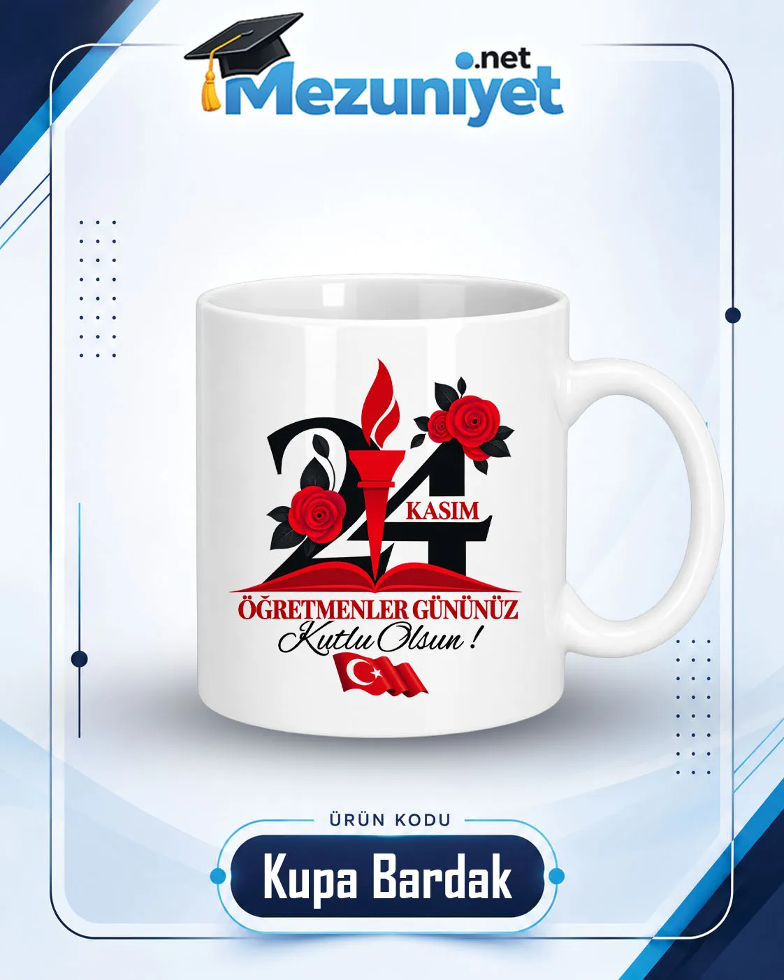 Kupa Bardak - Öğretmenler Günü Baskılı - Mezuniyet.Net
