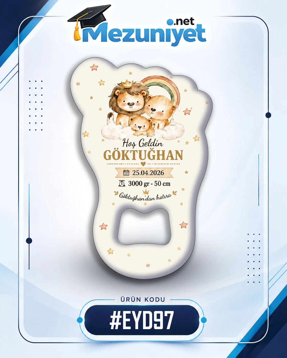 Erkek Yeni Doğan Magnetleri - EYD97 - Görsel 1