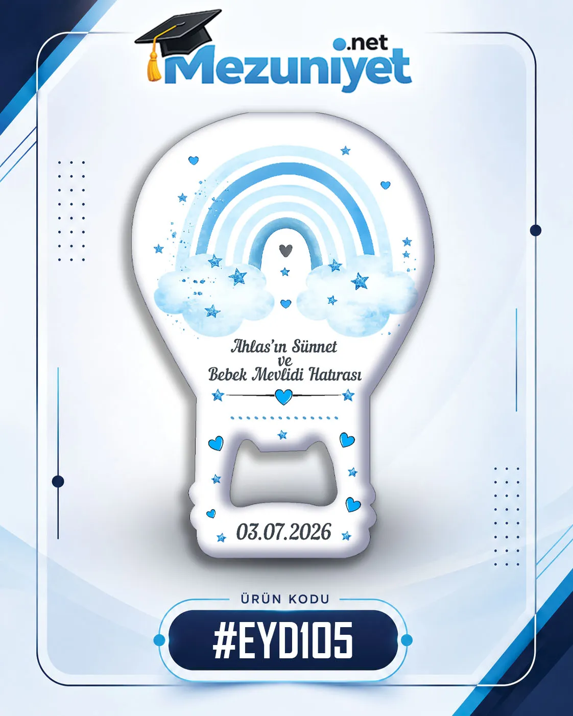 Erkek Yeni Doğan Magnetleri - EYD105 - Görsel 1