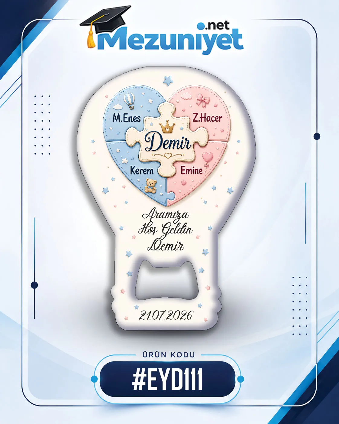 Erkek Yeni Doğan Magnetleri - EYD111 - Görsel 1