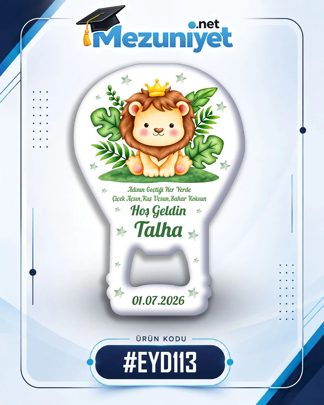 Erkek Yeni Doğan Magnetleri - EYD113 - Görsel 1