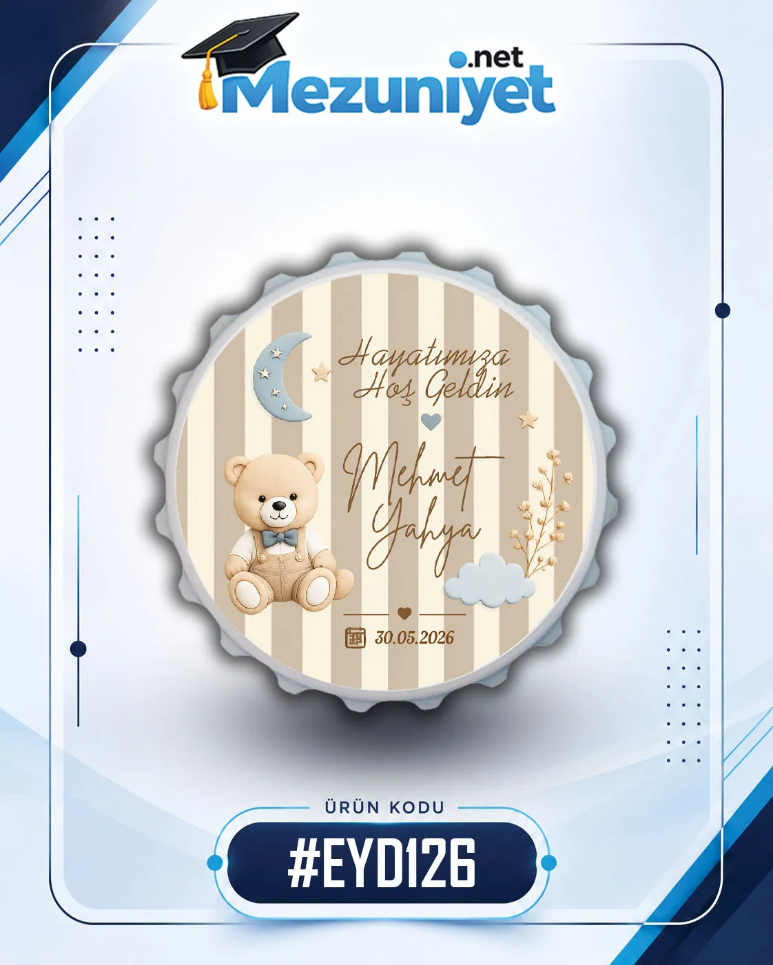 Erkek Yeni Doğan Magnetleri - EYD126 - Görsel 1