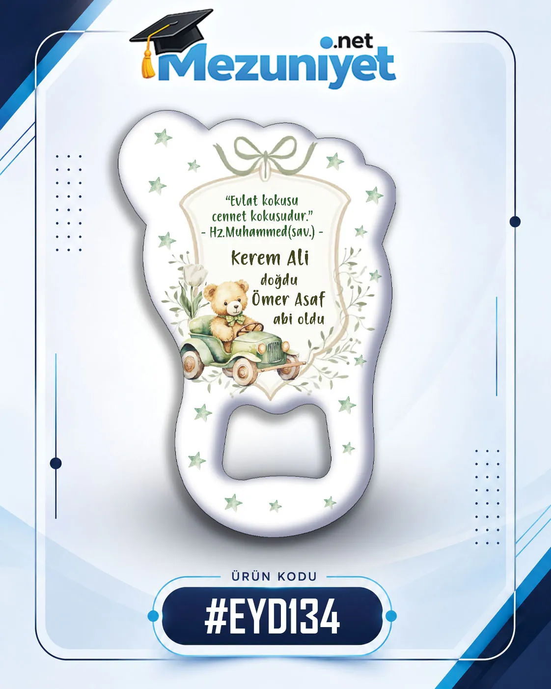 Erkek Yeni Doğan Magnetleri - EYD134 - Görsel 1