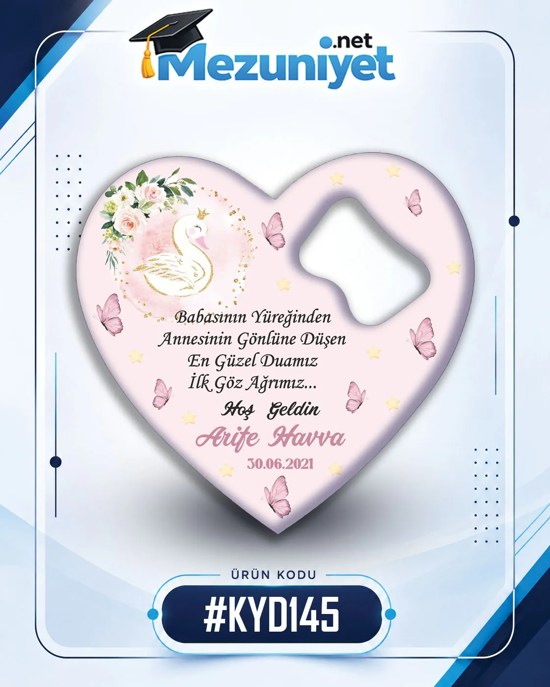 Kız Yeni Doğan Magnetleri - KYD145 - Görsel 1
