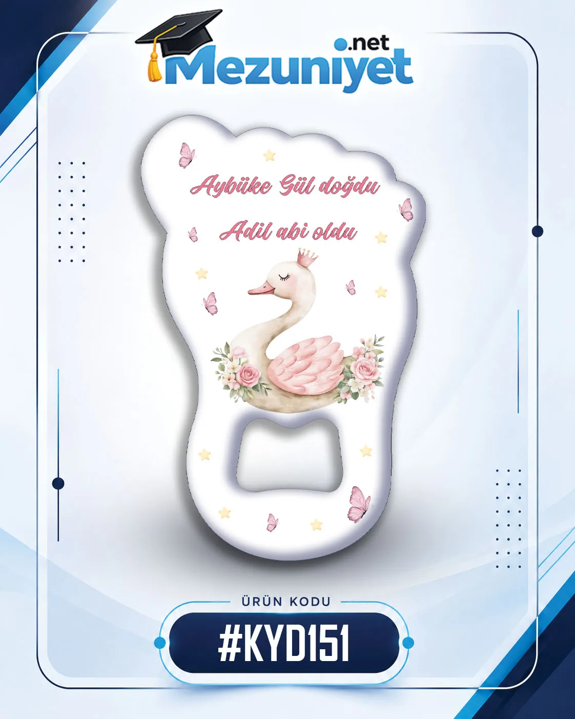 Kız Yeni Doğan Magnetleri - KYD151 - Görsel 1