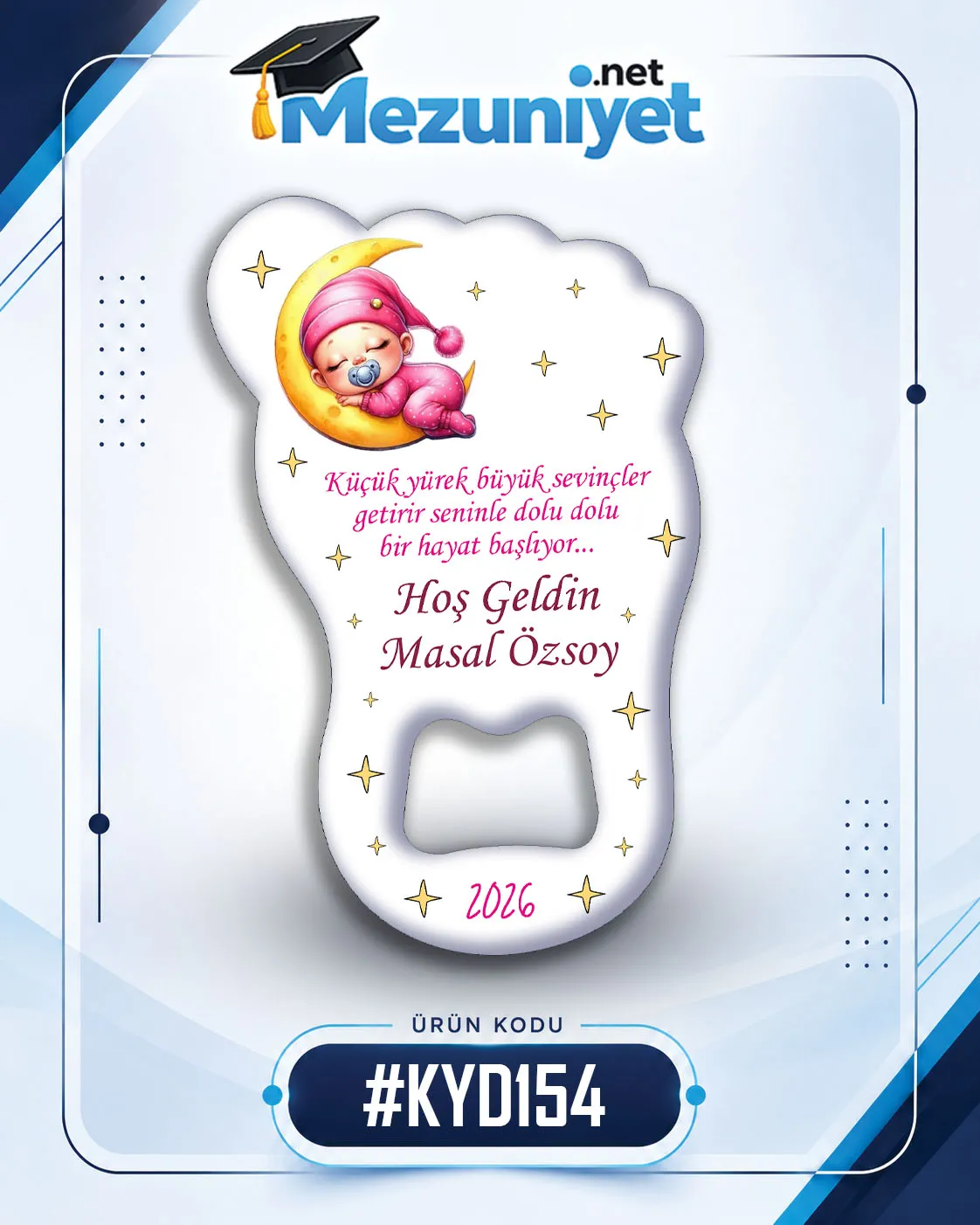 Kız Yeni Doğan Magnetleri - KYD154 - Görsel 1