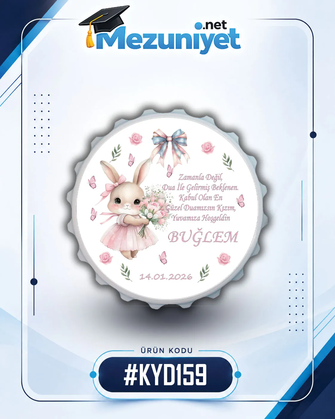 Kız Yeni Doğan Magnetleri - KYD159 - Görsel 1