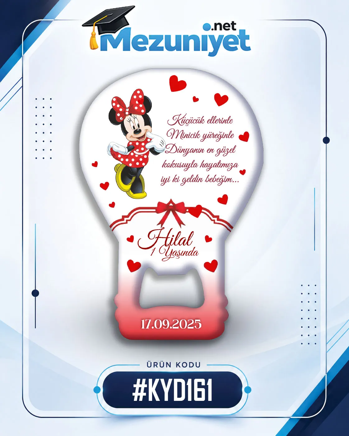 Kız Yeni Doğan Magnetleri - KYD161 - Görsel 1