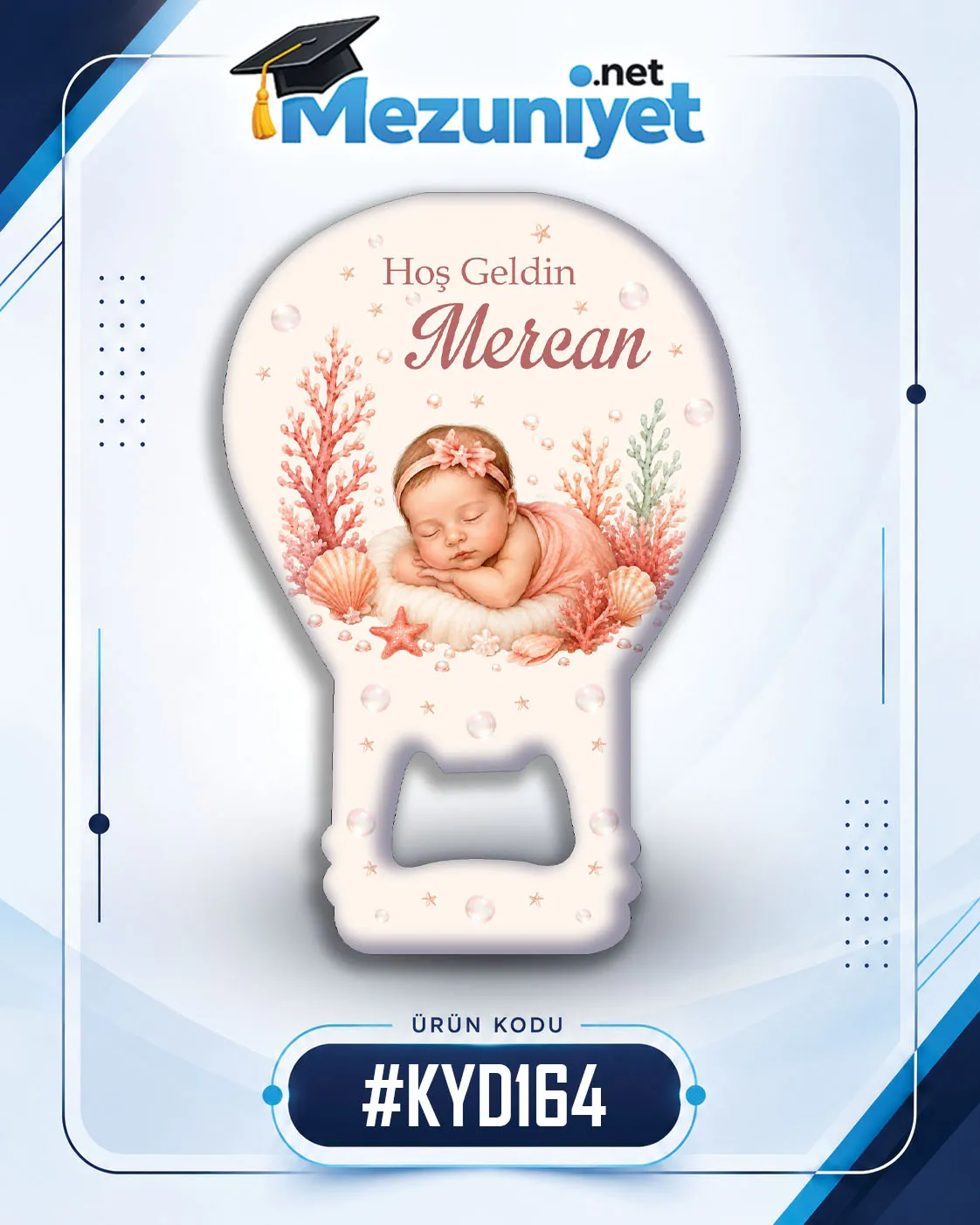 Kız Yeni Doğan Magnetleri - KYD164 - Görsel 1
