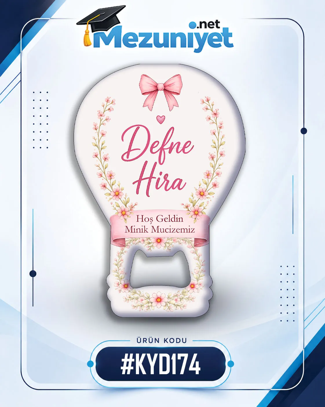 Kız Yeni Doğan Magnetleri - KYD174 - Görsel 1