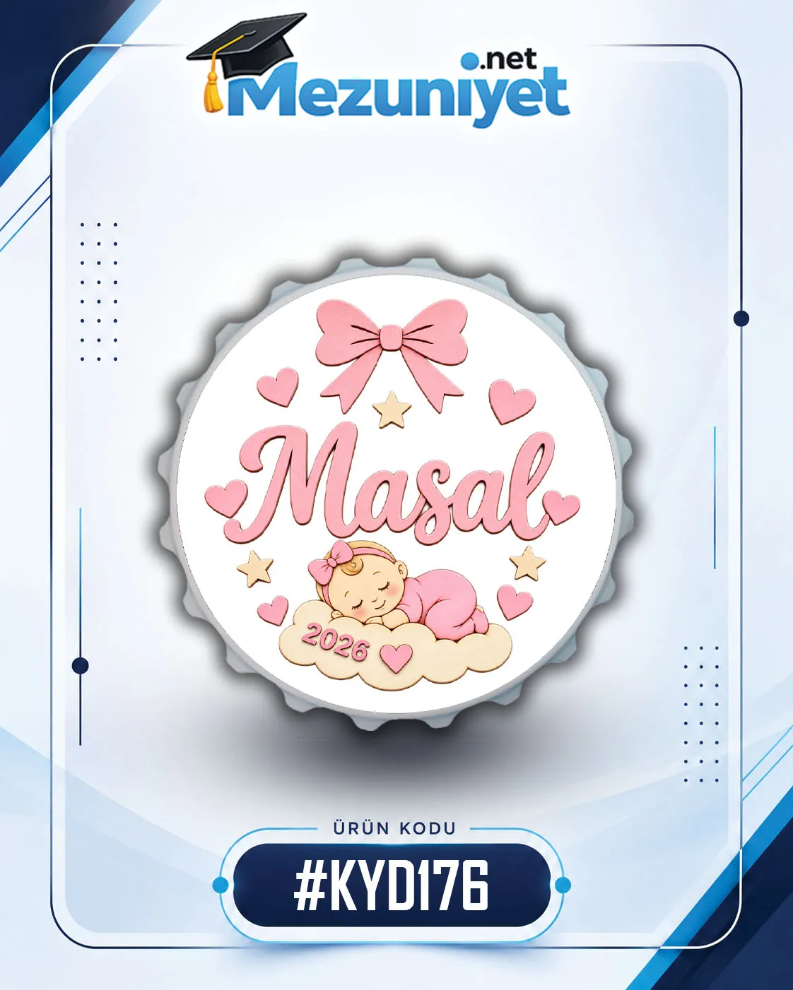 Kız Yeni Doğan Magnetleri - KYD176 - Görsel 1
