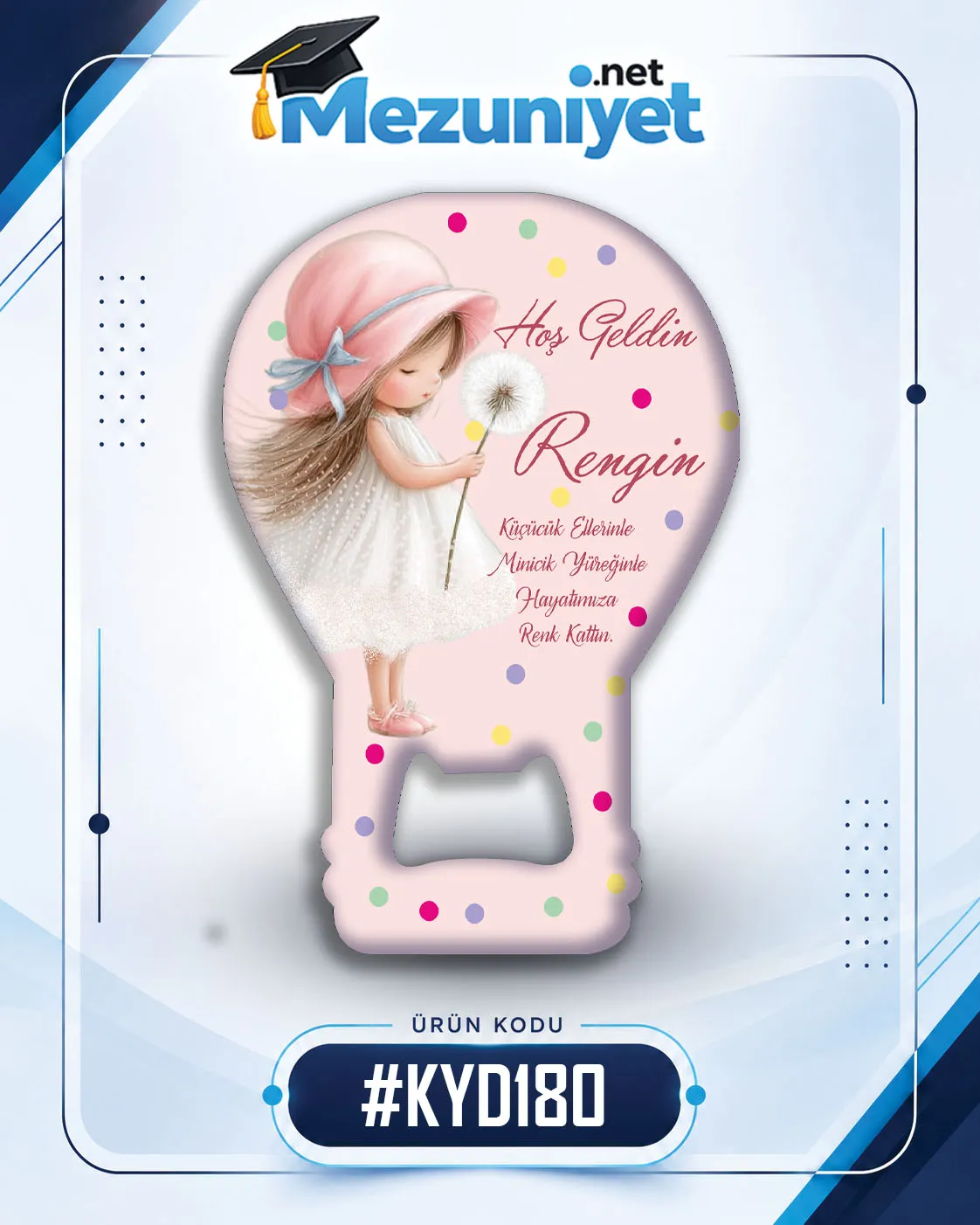 Kız Yeni Doğan Magnetleri - KYD180 - Görsel 1